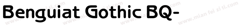 Benguiat Gothic BQ字体转换